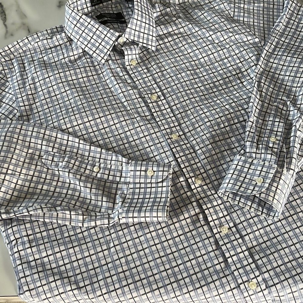 Nordstrom Mens Shop Wrinkle Free Dress Shirt Sz. 16.5/33